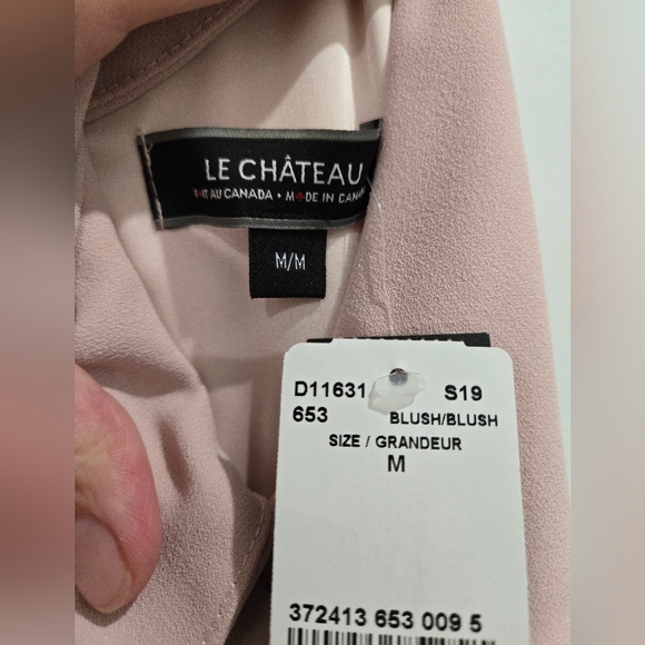 Le Chateau Blush Ruffle Cropped Jumpsuit - Picture 15 of 15